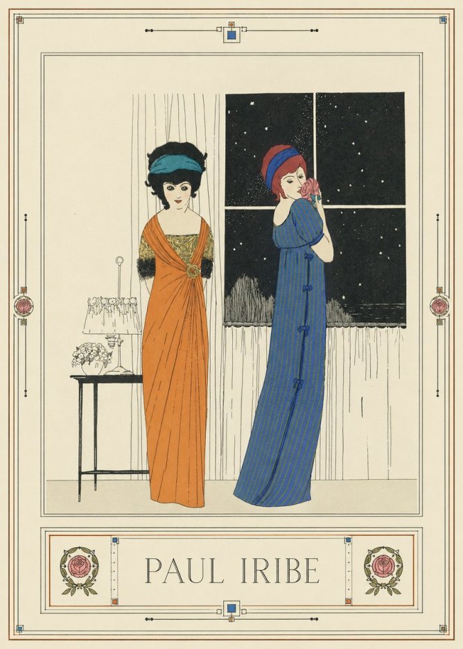 Paul Iribe Evening Elegance No1 - Póster