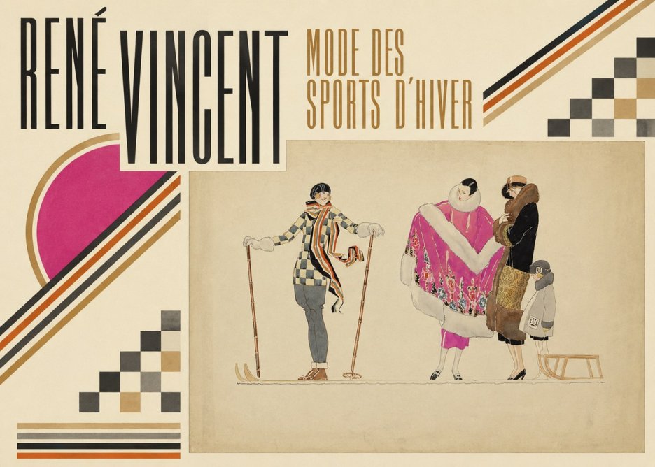 René Vincent Mode Des Sports D'hiver No6 - Póster
