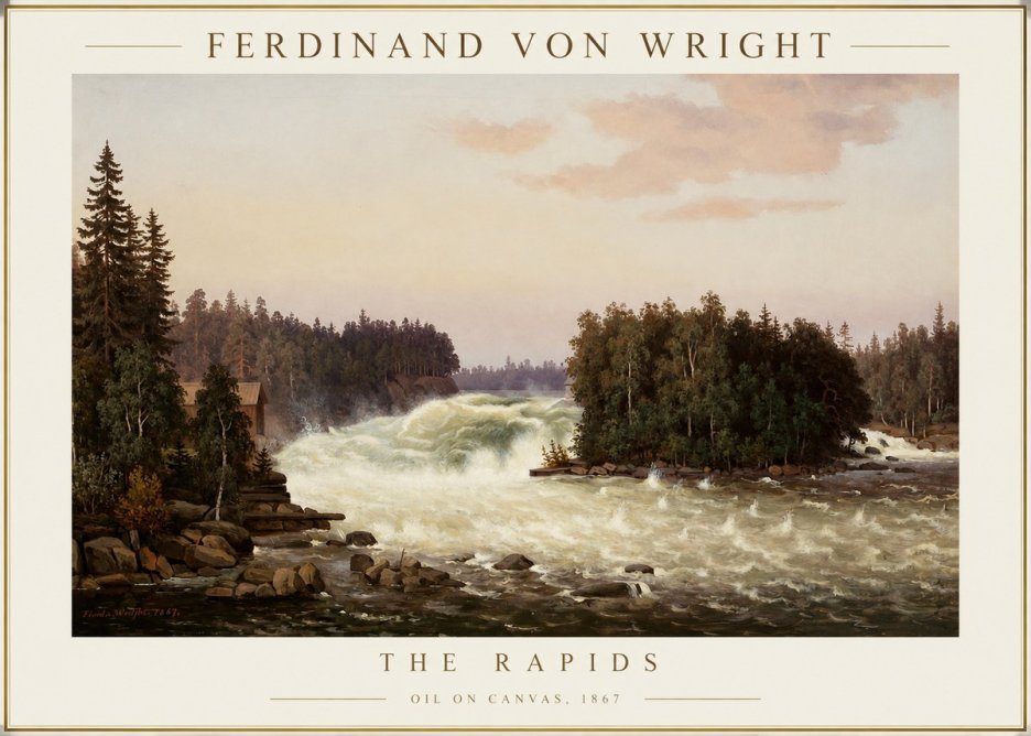 Ferdinand von Wright The Rapids No1 - Póster