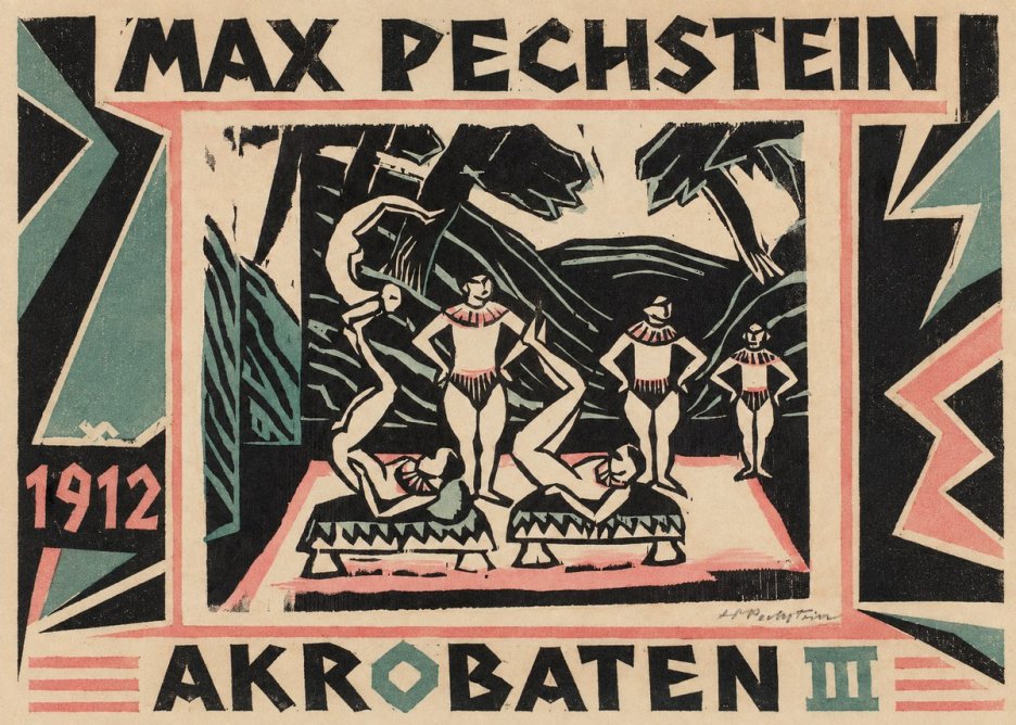 Max Pechstein Akrobaten Iii No1 - Póster