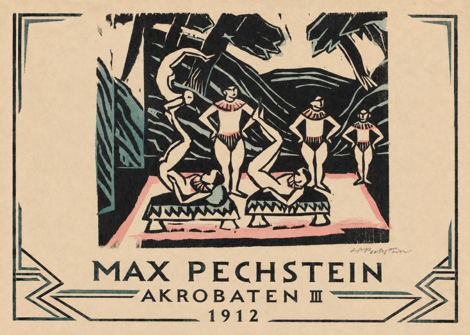 Max Pechstein Akrobaten Iii No3 - Póster