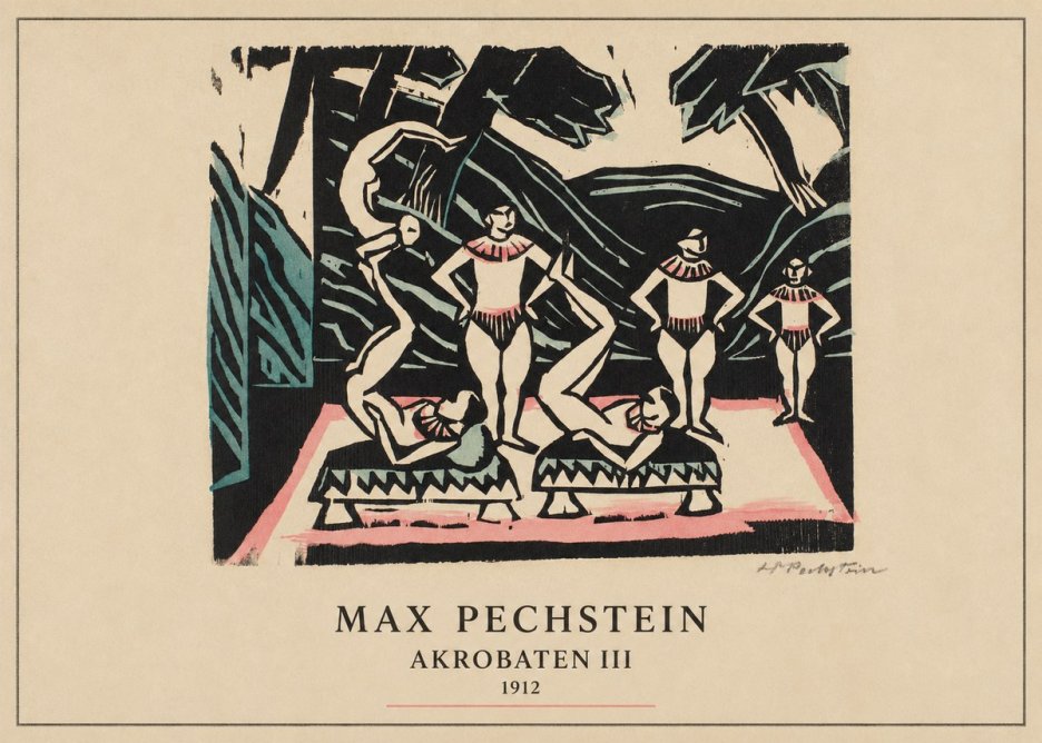 Max Pechstein Akrobaten Iii No4 - Póster