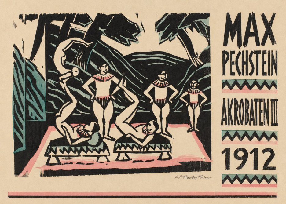 Max Pechstein Akrobaten Iii No6 - Póster