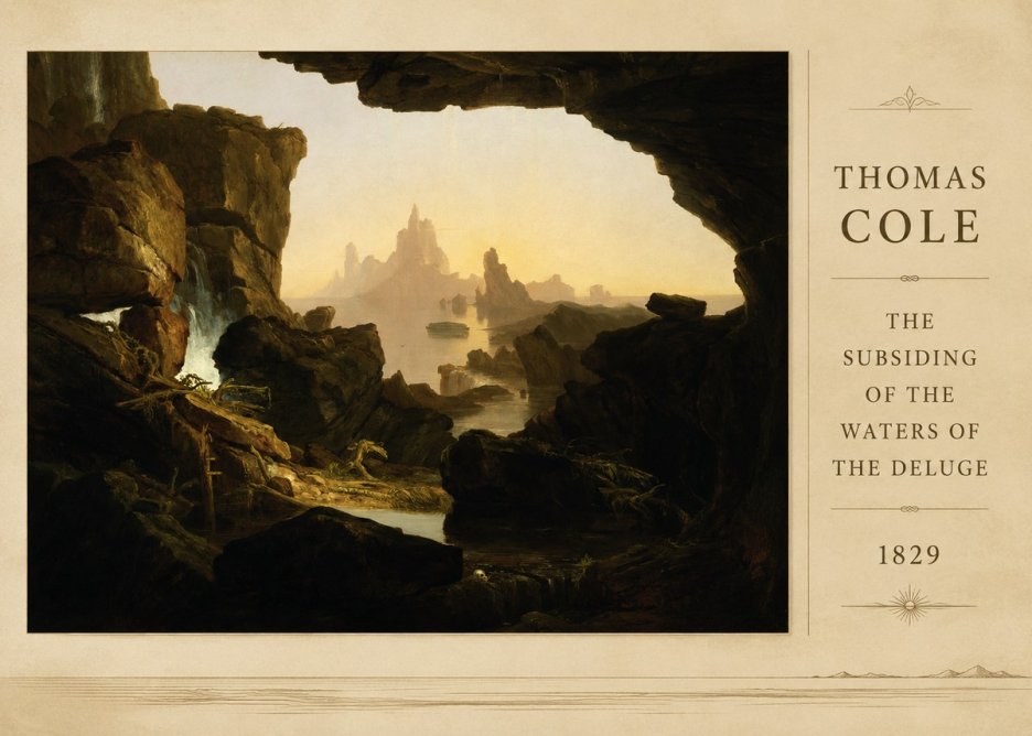 Thomas Cole The Subsiding of the Waters of the Deluge II No3 - Póster