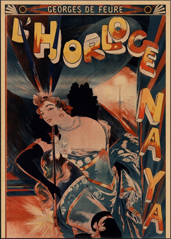 Georges de Feure L'horloge Naya No4 - Póster