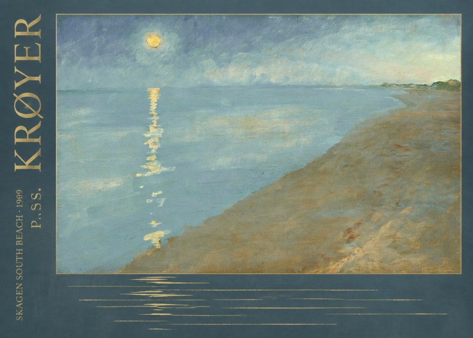 P.S. Krøyer Skagen South Beach · 1909 No5 - Póster