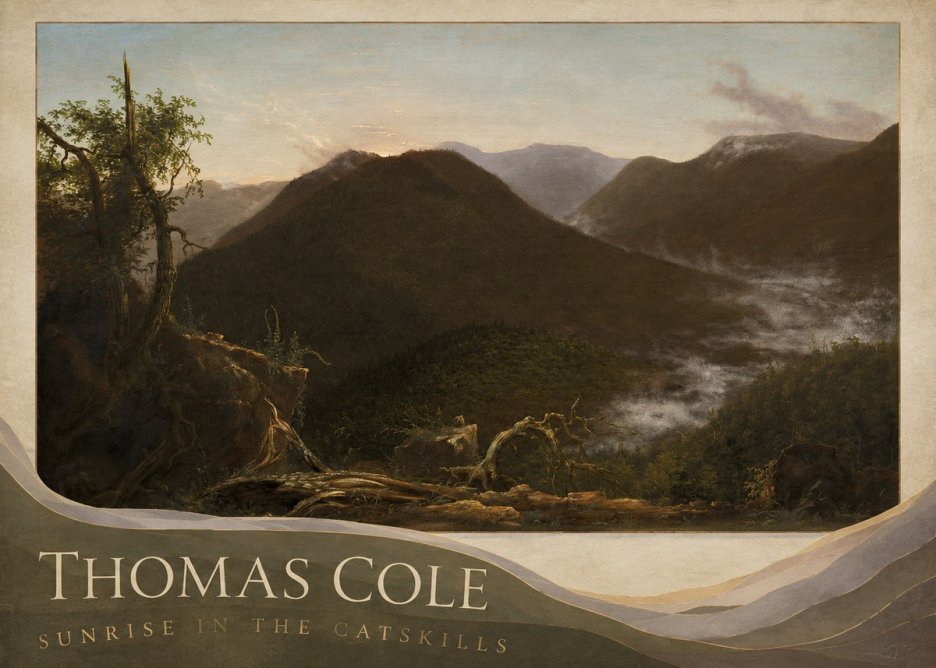 Thomas Cole Sunrise in the Catskills II No2 - Póster