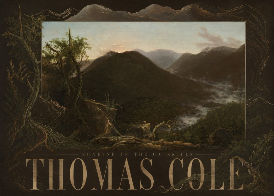 Thomas Cole Sunrise in the Catskills II No5 - Póster