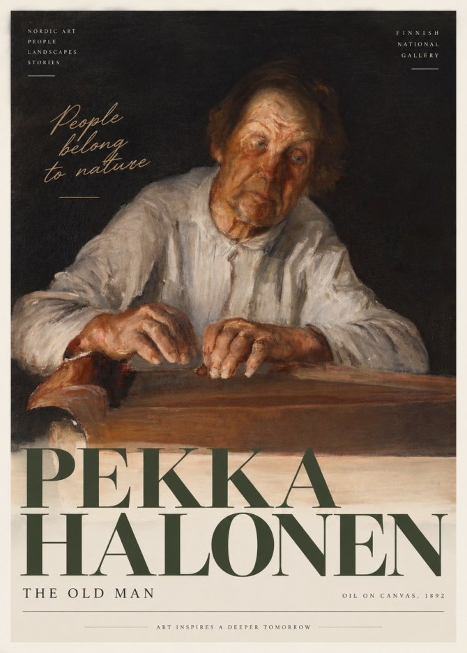 Pekka Halonen The Old Man No3 - Póster