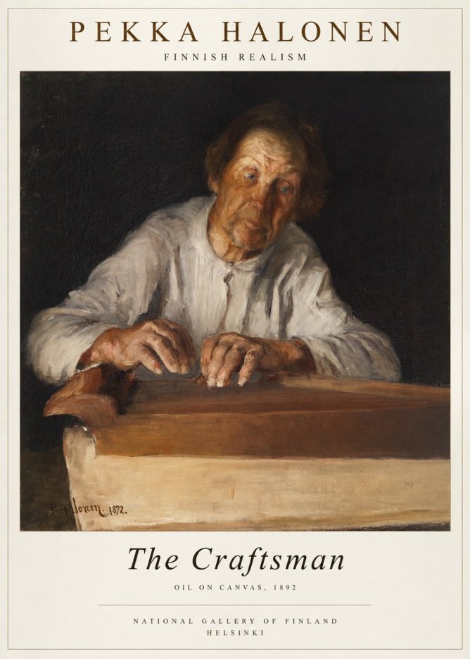 Pekka Halonen The Old Man No4 - Póster