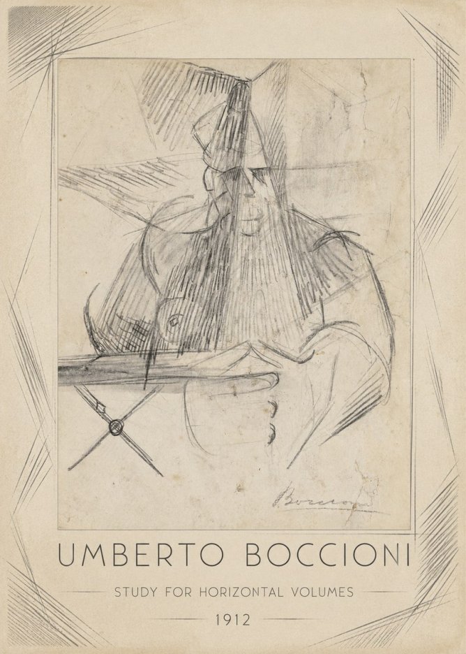 Umberto Boccioni Study for Horizontal Volumes No1 - Póster