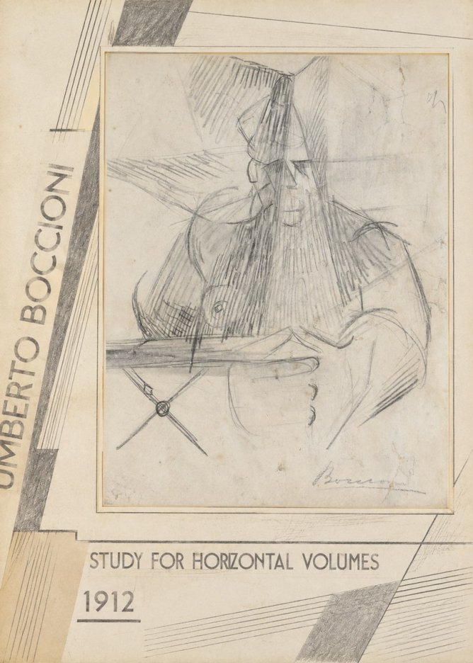 Umberto Boccioni Study for Horizontal Volumes No2 - Póster