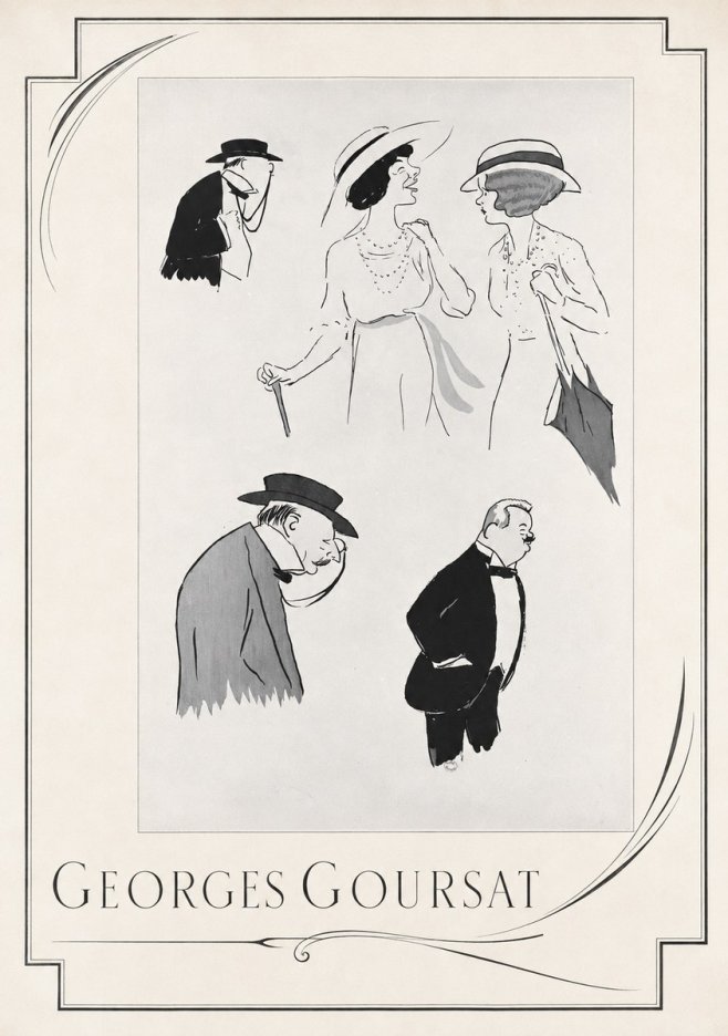 Georges Goursat Character Studies No2 - Póster