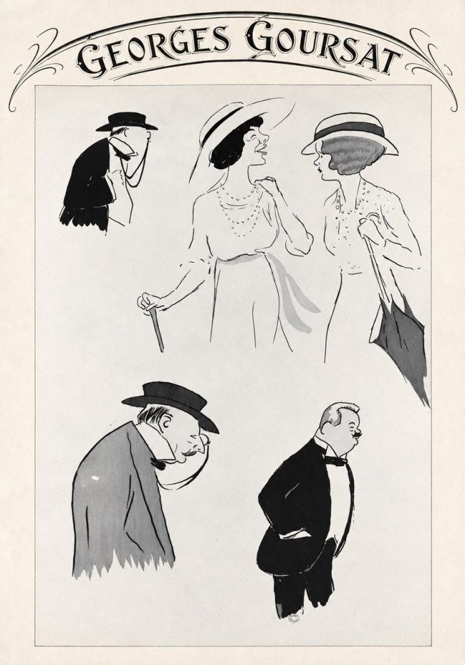 Georges Goursat Character Studies No4 - Póster