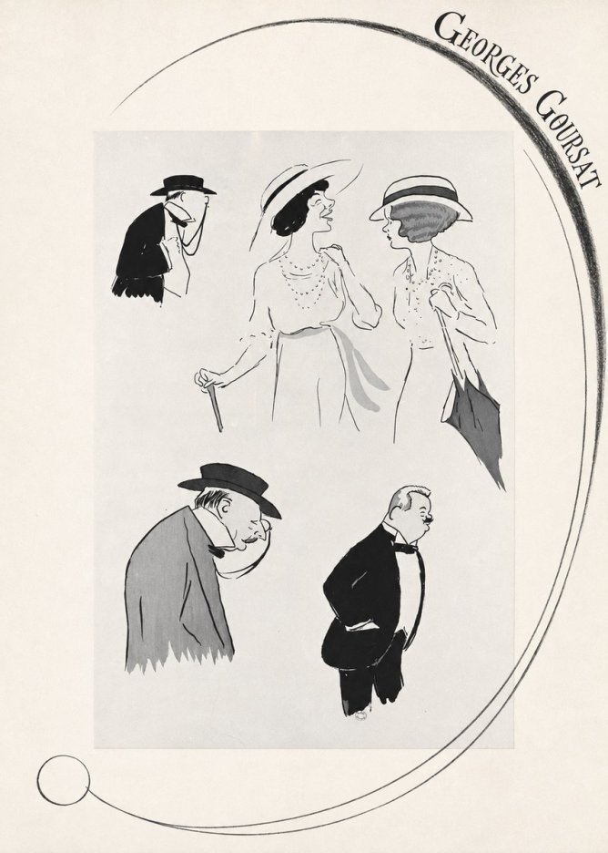 Georges Goursat Character Studies No6 - Póster