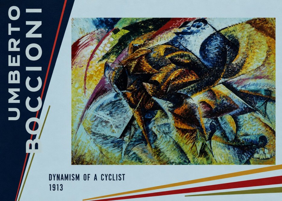 Umberto Boccioni Dynamism of a Cyclist II No2 - Póster