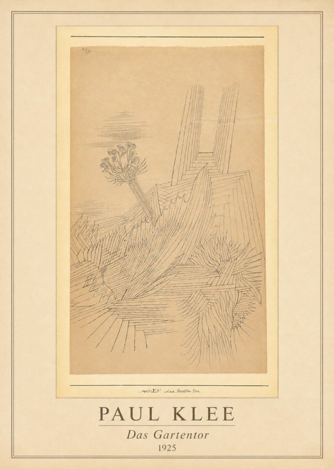 Paul Klee Das Gartentor II No1 - Póster