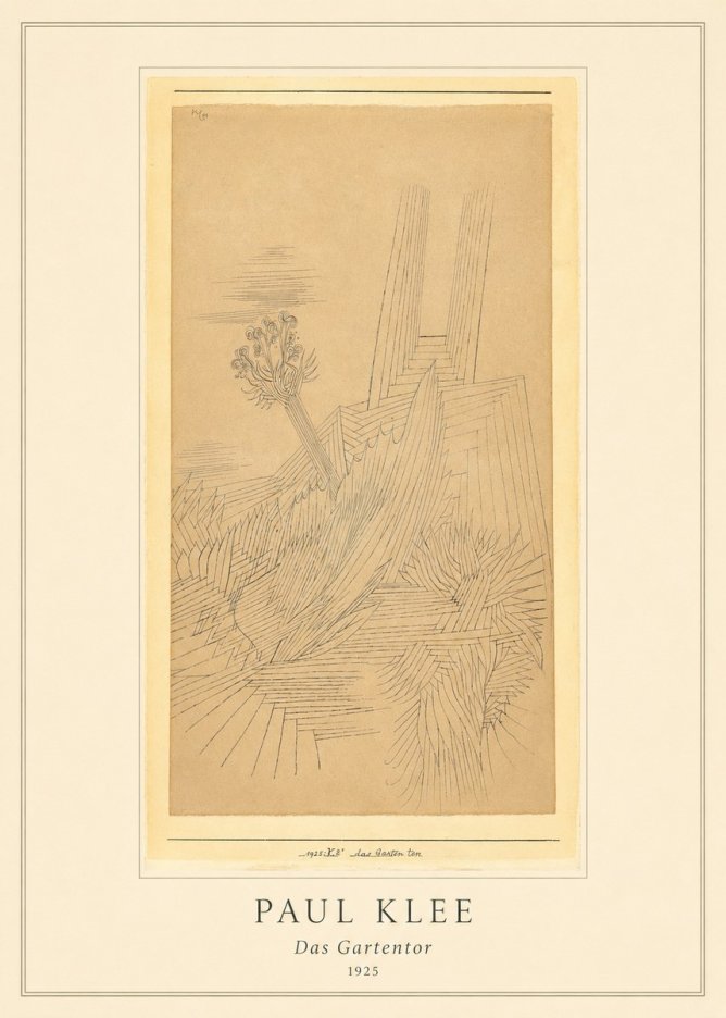 Paul Klee Das Gartentor II No5 - Póster