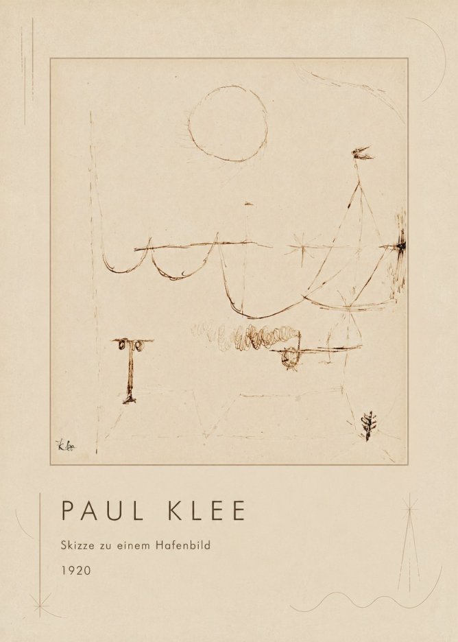 Paul Klee Skizze Zu Einem Hafenbild No1 - Póster