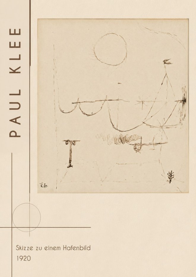 Paul Klee Skizze Zu Einem Hafenbild No2 - Póster