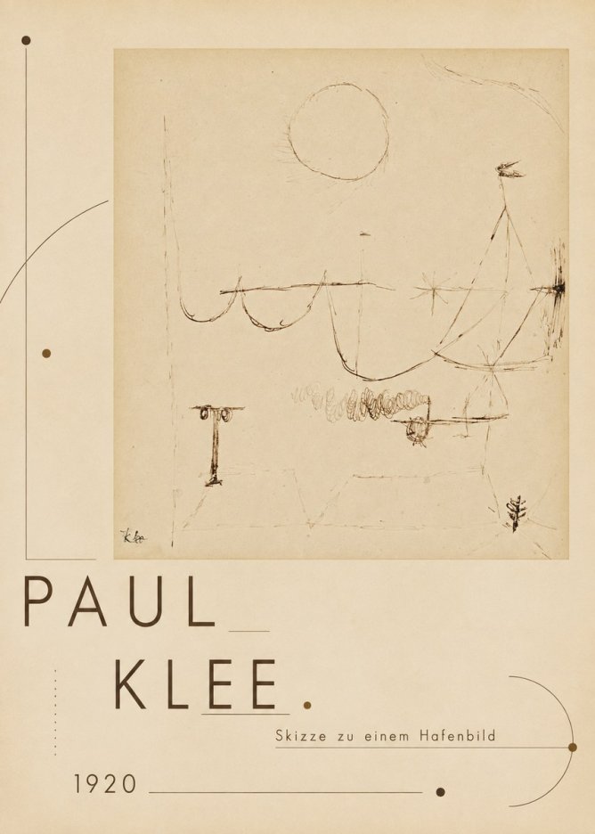 Paul Klee Skizze Zu Einem Hafenbild No3 - Póster