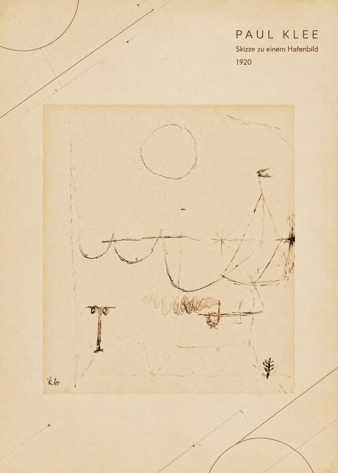 Paul Klee Skizze Zu Einem Hafenbild No4 - Póster