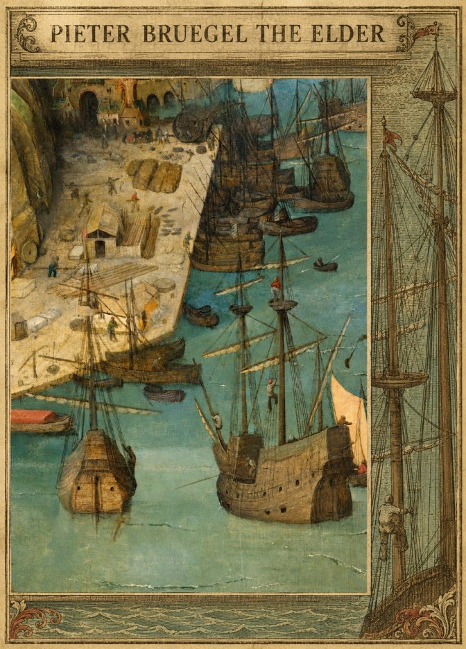 Pieter Bruegel A Port Scene No5 - Póster