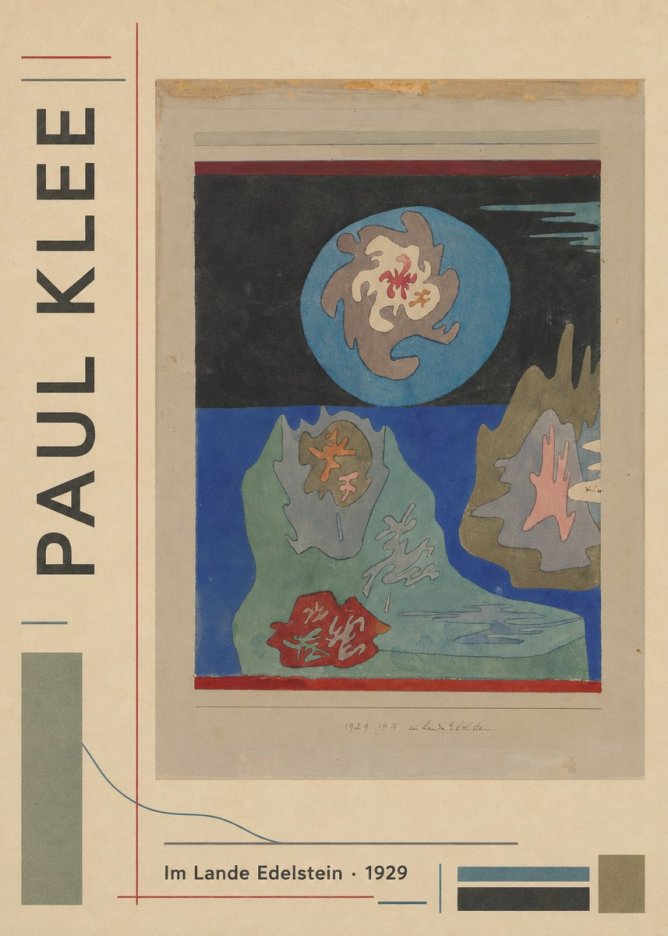 Paul Klee Im Lande Edelstein No2 - Póster