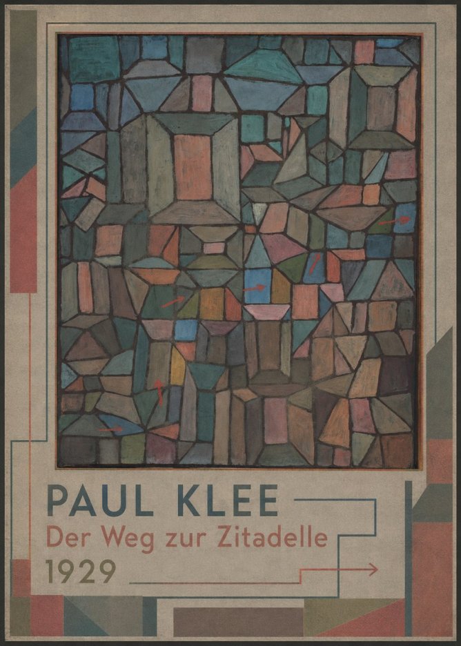 Paul Klee Der Weg Zur Zitadelle No1 - Póster
