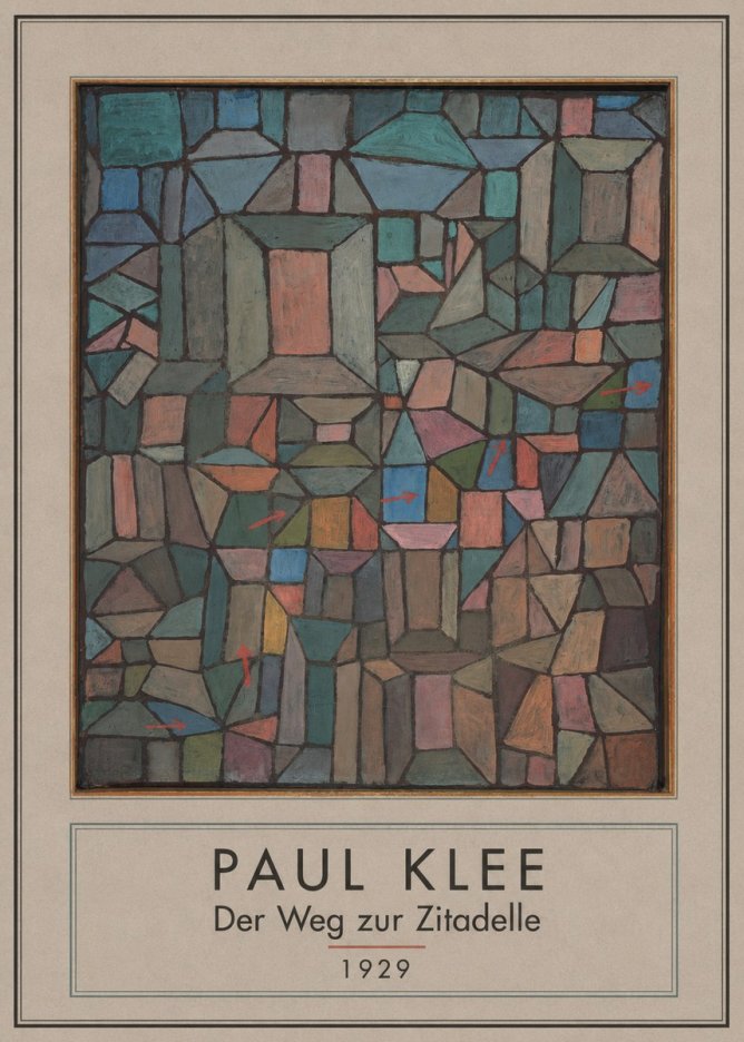 Paul Klee Der Weg Zur Zitadelle No3 - Póster