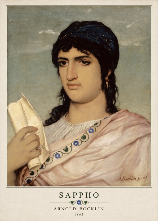Arnold Böcklin Sappho No3 - Póster