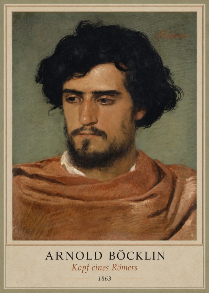 Arnold Böcklin Kopf Eines Römers No1 - Póster