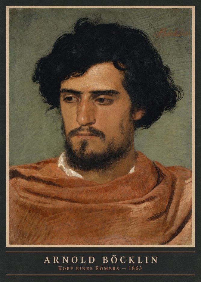 Arnold Böcklin Kopf Eines Römers No4 - Póster
