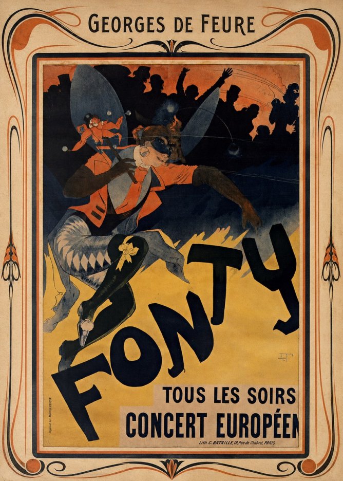 Georges de Feure Fonty III No1 - Póster