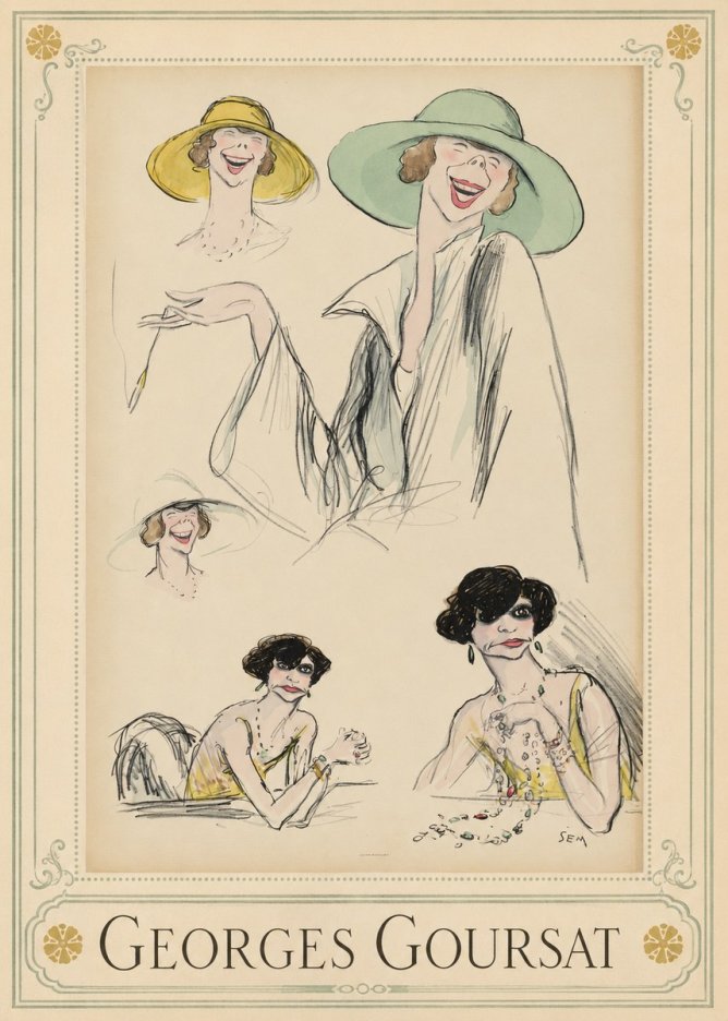 Georges Goursat Elegant Parisian Caricatures No1 - Póster