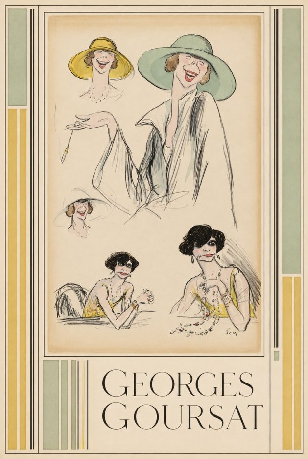 Georges Goursat Elegant Parisian Caricatures No6 - Póster