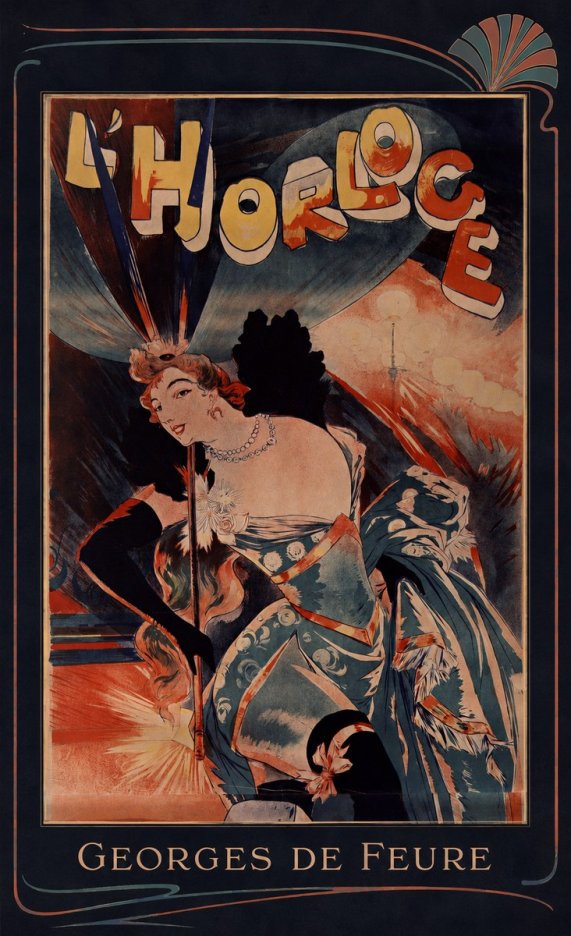 Georges de Feure L'horloge III No6 - Póster