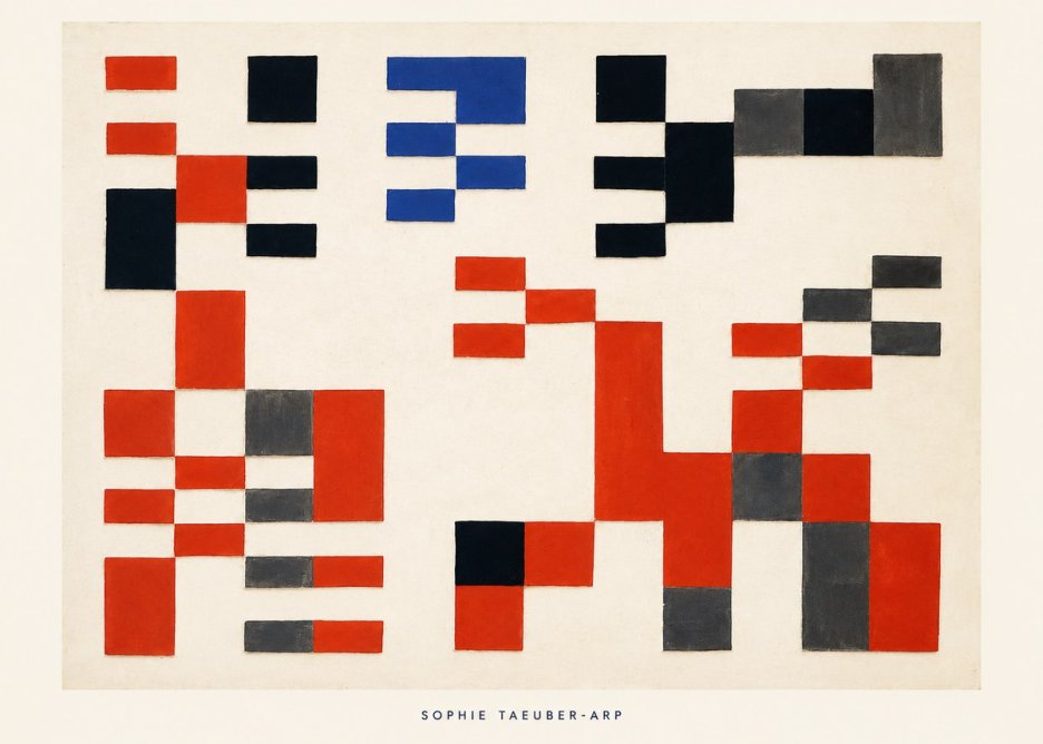 Sophie Taeuber-Arp Sophie Taeuber-arp No6 - Póster