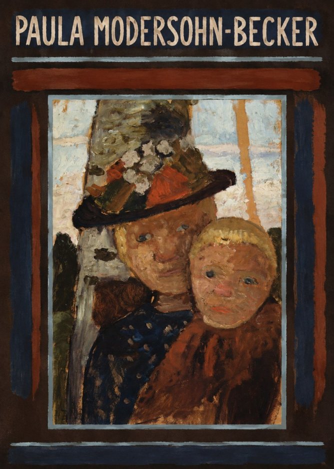 Paula Modersohn-Becker Mother and Child with Hat No5 - Póster