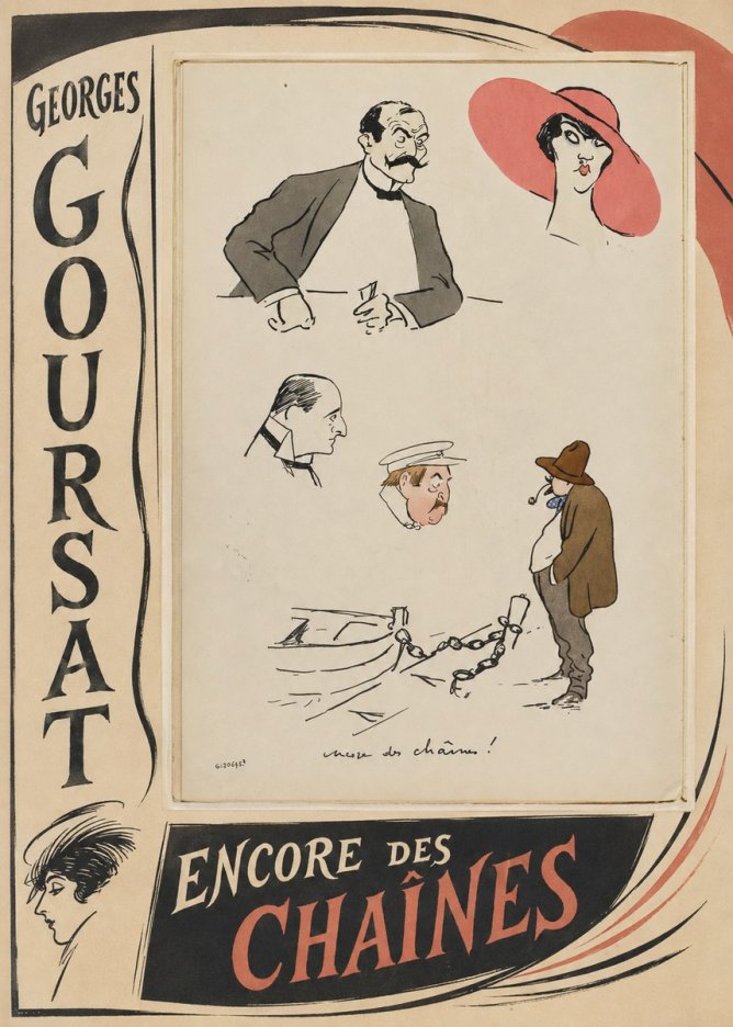Georges Goursat Encore Des Chaînes! No2 - Póster