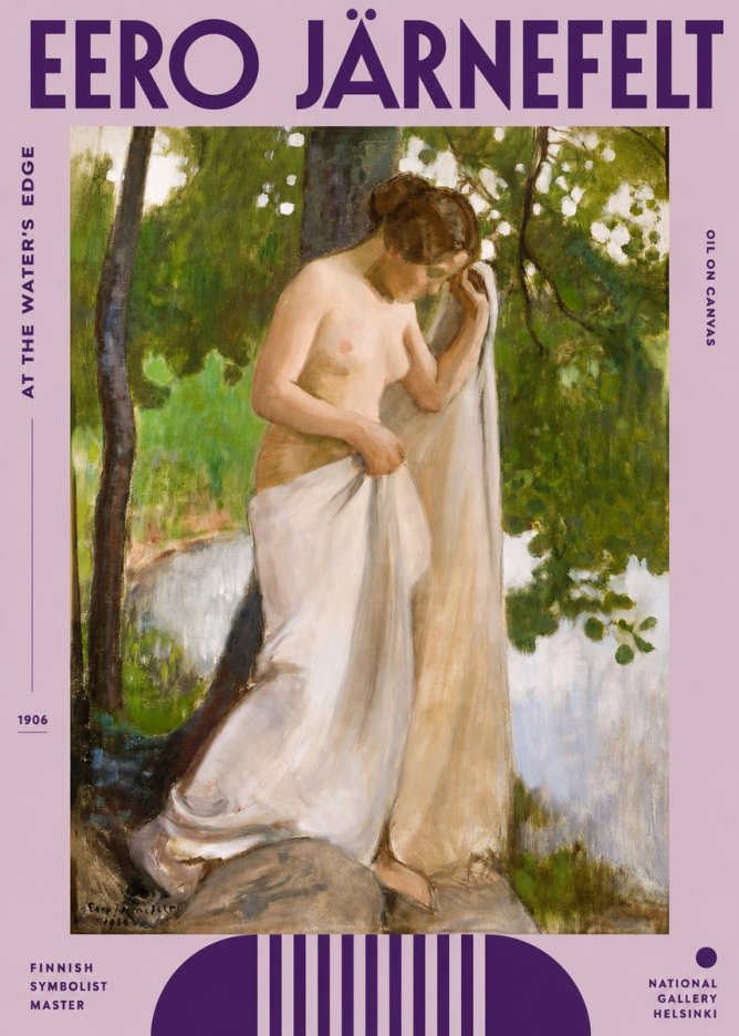 Eero Järnefelt At the Water's Edge No2 - Póster