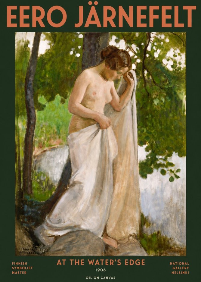 Eero Järnefelt At the Water's Edge No3 - Póster