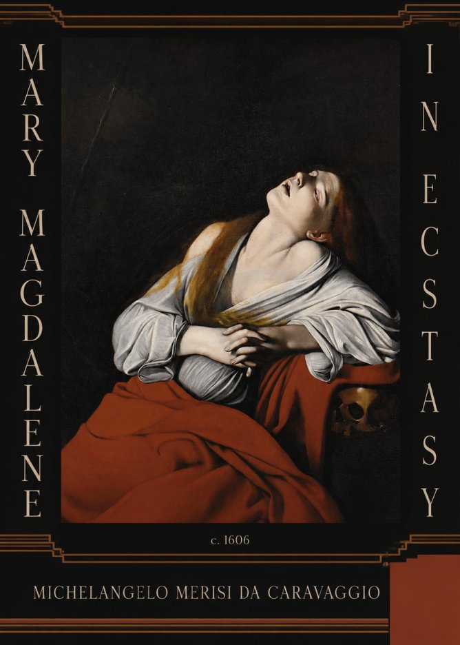 Michelangelo Merisi da Caravaggio Mary Magdalene in Ecstasy No4 - Póster