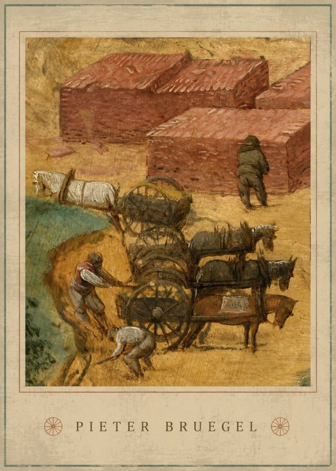 Pieter Bruegel The Brickmakers No4 - Póster