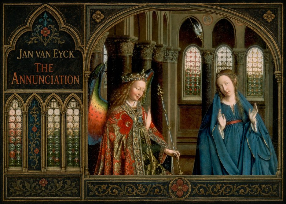 Jan van Eyck The Annunciation II No2 - Póster