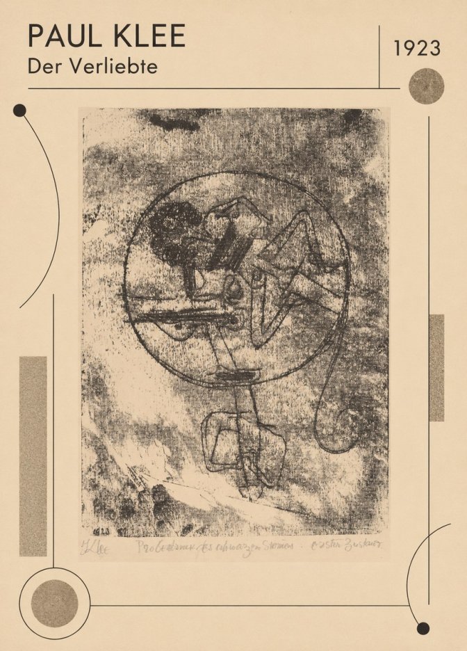 Paul Klee Der Verliebte III No1 - Póster