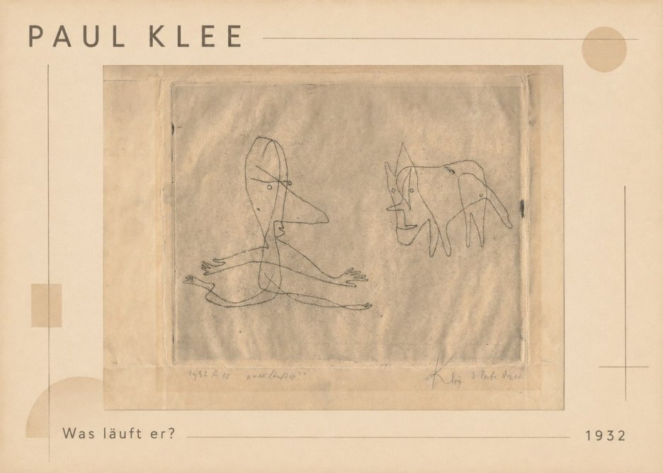 Paul Klee Was Läuft Er? No1 - Póster