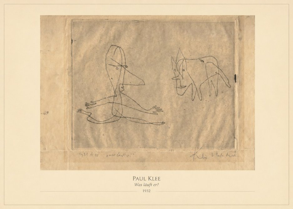 Paul Klee Was Läuft Er? No4 - Póster