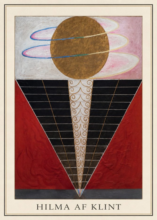 Hilma af Klint The Ten Largest, No. 1, Childhood II No1 - Póster