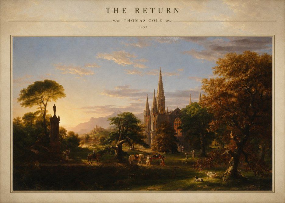 Thomas Cole The Return III No3 - Póster